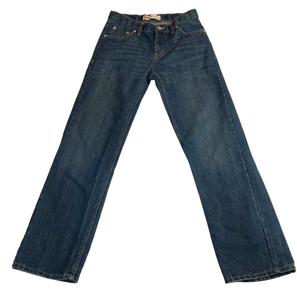 Levis 505 Regular Fit Jeans Boys‎ Size 14 Reg Blue Denim 27x29 (Fits 27x27.5)